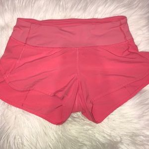 bubblegum pink lululemon shorts